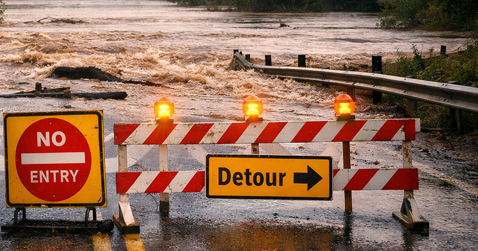 Mukula road closed as flooding disrupts traffic in Limpopo