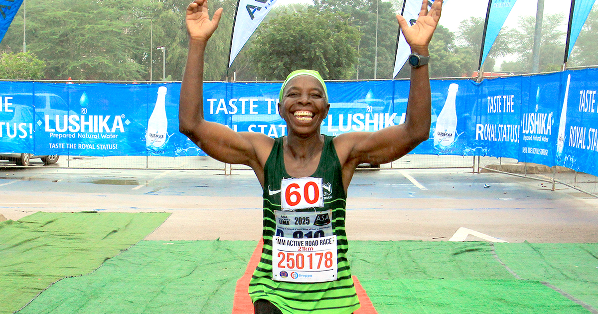 Another win for veteran runner Jane Mudau