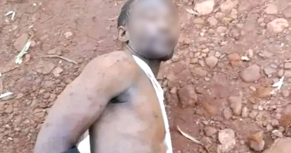 Thief caught napping in boot gets a proper beating