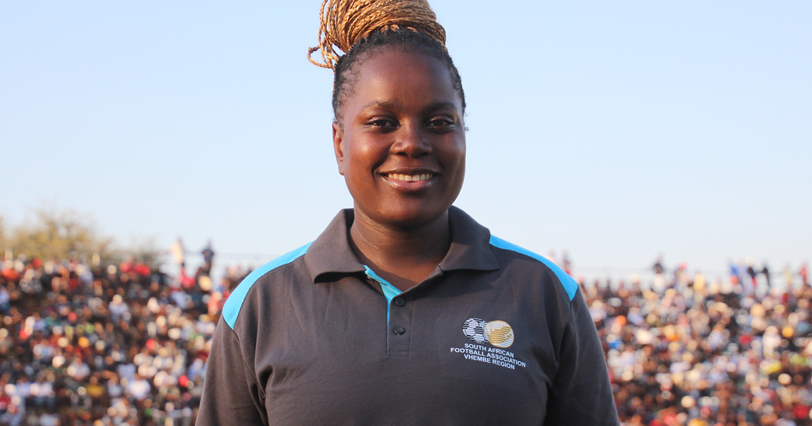 Andile’s dream is to one day blow the whistle at a World Cup match