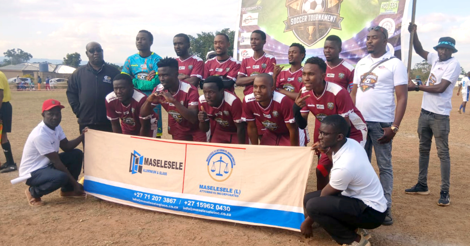 Mukondeni Royal rejoice after lifting the Muungamunwe trophy