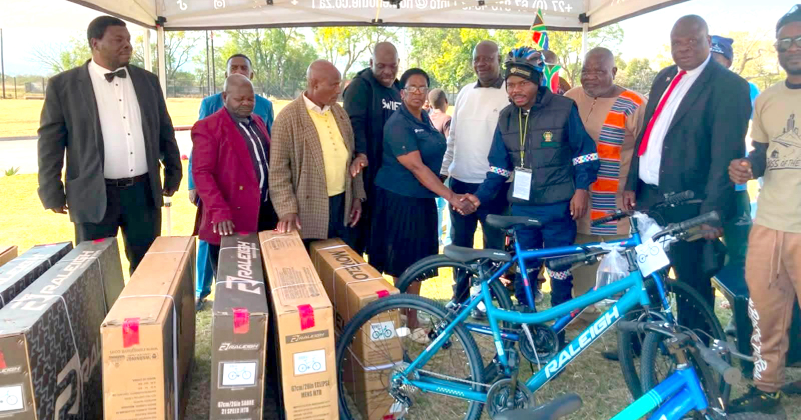 Gift's mission gains momentum as Presidency donates 10 bicycles