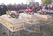 Three hanged children buried