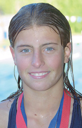 Keri-Leigh proves her worth as a swimmer