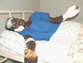 Man hacked to death with garden lasher