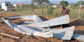 Families left homeless after storm