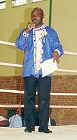 Former village herd boy now a prominent boxing ring announcer