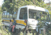 Passengers escape death in yet another bus crash