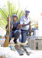 Stolen fire-arms recovered after arrest of illegal Zimbabweans
