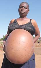 Grace's belly just keeps on growing
