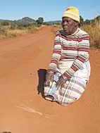 Human bones in the road!