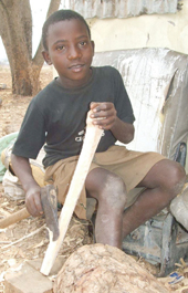 Ten-year-old sculptor dreams big