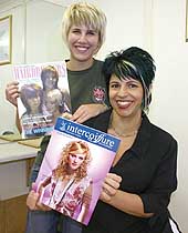Local hair models feature on front pages
