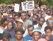 Angry protesters appose bail for arrested 'healers'