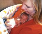 Baby Christopher is putting up a brave fight