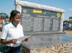 Monument in memory of victims of Muraleni bus accident