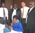 Learning material for partly sighted learners