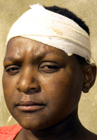 Thief attacks woman with axe