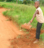 Makonde children creates own “holiday jobs”