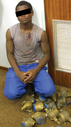 Residents apprehend man who collects water meters
