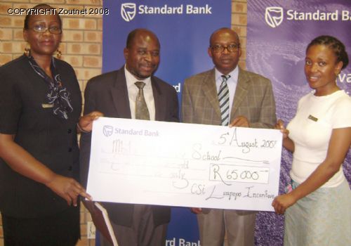 Bank donates R65 000 to Mbilwi Secondary