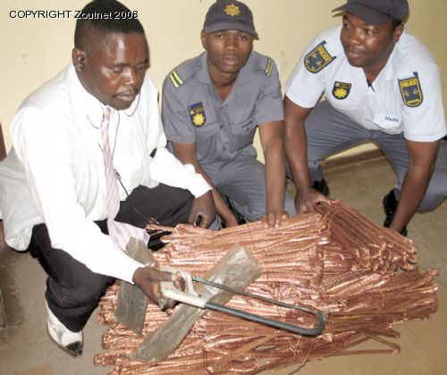 Three arrested for copper wire theft