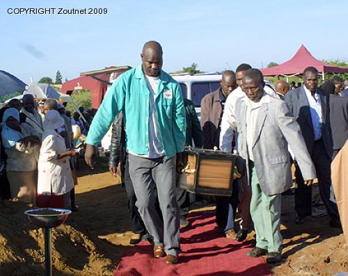 Dignified burial for cholera victims