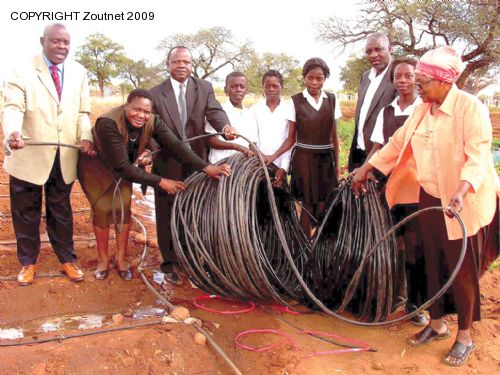 Drip irrigation for schools’ vegetables