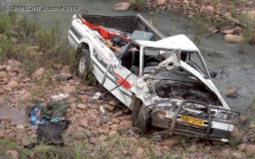 Horror crash claims woman and child