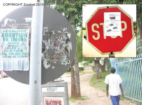 Town caught op in full scale poster war