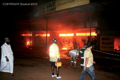 Warehouse destroyed by fire