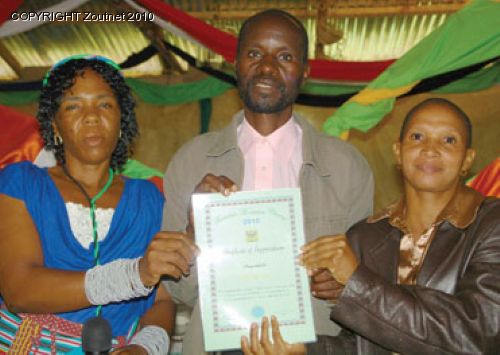 Malume receives award for service to the community