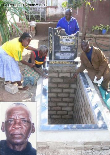 Sithagathaga at last laid to rest at the back of his house