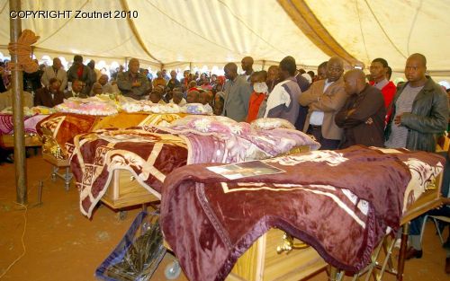 Five victims of bus accident buried
