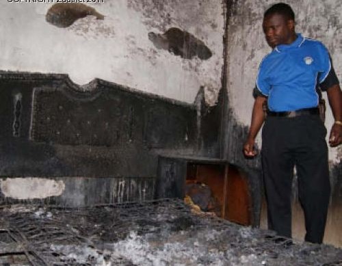 Disabled child burned to death