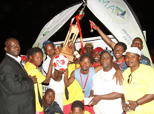 All are winners during Shayandima Soccer Challenge.