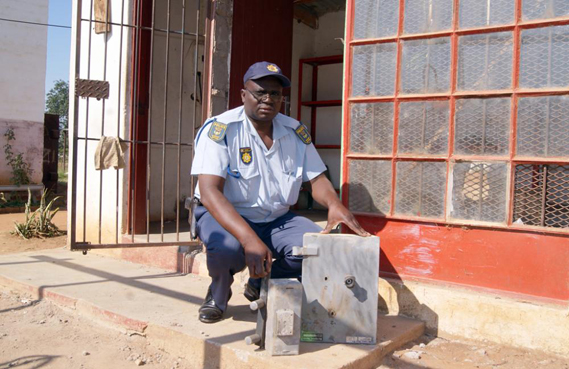Filling station safe bombed