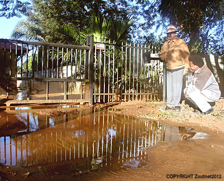 Water everywhere, but none in taps