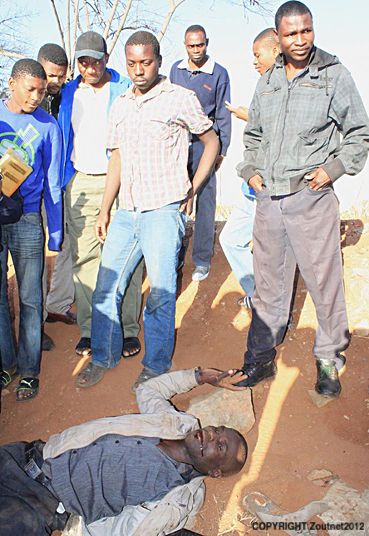 Con man falls prey to tough hands of Musina’s mob justice