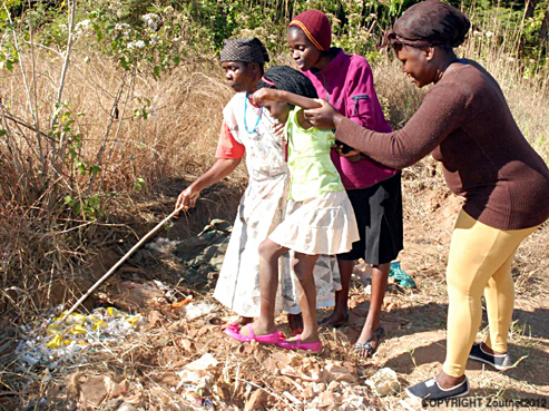 Medical waste dumped in village