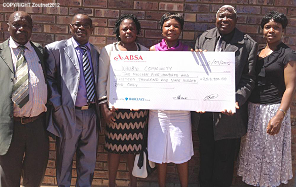 Khubvi residents celebrate their land reform compensation
