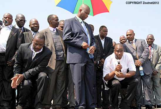 King Toni celebrates with communities