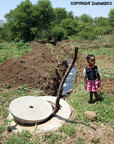 Tshikota residents live in pools of faeces