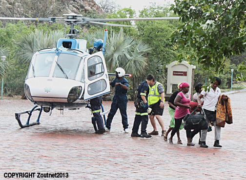 Rescue workers had their hands full