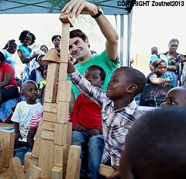 Crèche receives visit from tennis icon Roger Federer