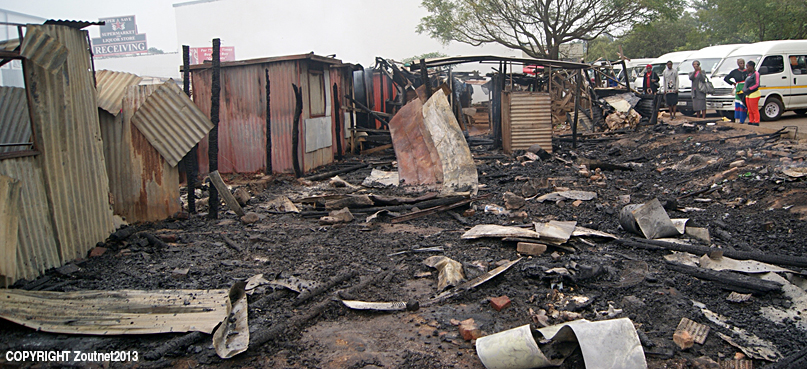Twenty hawker stands destroyed by fire