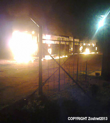 GNT bus destroyed in Dopeni Village