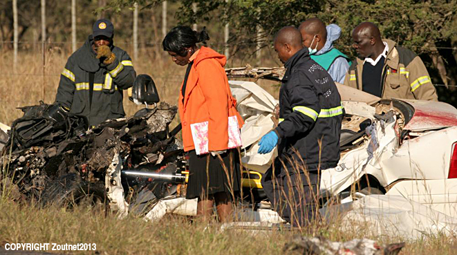 Gruesome crash claims five