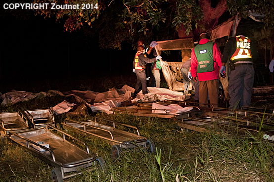 Eight people killed in gruesome taxi accident