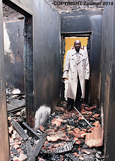 Huge damage as fire destroys house